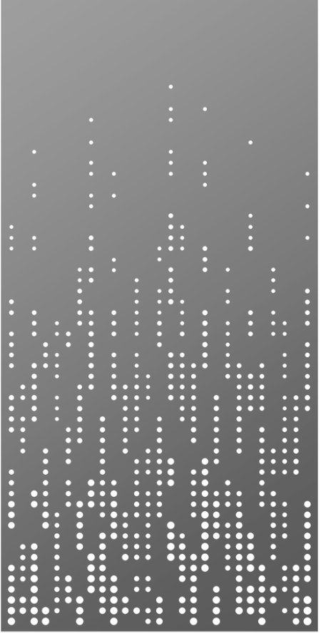 Pixelfall – 2mm Perforated Aluminium Decorative Panel